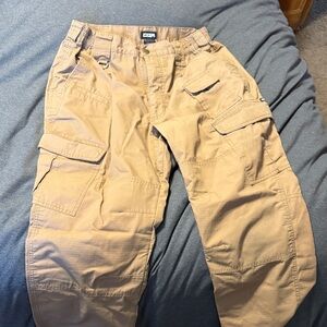 CBR Men's Cargo Pants in Khaki Beige - Utility Work Trousers